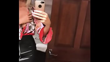 Sexy Girl In Leather Skirt Showing Off thumbnail