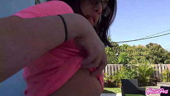 Harmony’s tight pussy gets slammed by brick in her pov debut