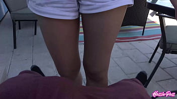 Harmony’s tight pussy gets slammed by brick in her pov debut