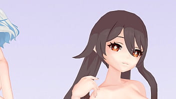 Cat loving hutao lumine furina