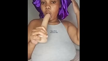 Caramel melony busty baby faced beauty with huge drooping plump natural melons boobs tits & bimbo blow job dick sucking lips