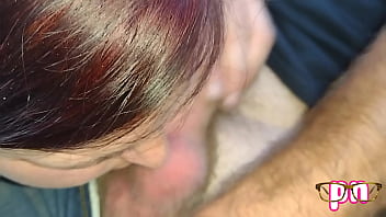 Backseat cum whore loves getting her belly filled in public