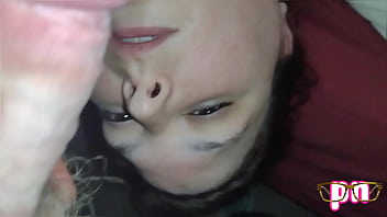 Backseat cum whore loves getting her belly filled in public