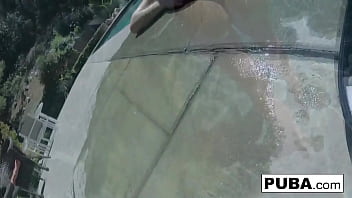 Sexy blonde milf fucks herself