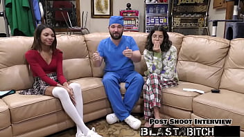 Solana sucks dick fucked doggy style & body blasted with huge load of cum pov version