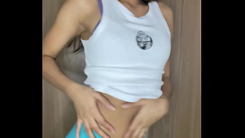 Petite girl loves touching her pussy