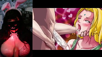 Bbw goth with big tits watching tsunade hentai compilation rule34