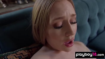 Skinny blondie stripped and caressed her neglected pussy Skinny blondie stripped and caressed her neglected pussy