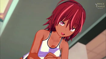 Uruka gets horny after swimming bokuben