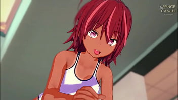 Uruka gets horny after swimming bokuben