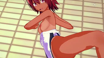 Uruka gets horny after swimming bokuben