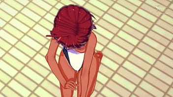 Uruka gets horny after swimming bokuben