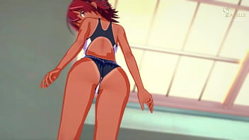 Uruka gets horny after swimming bokuben