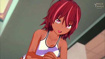 Uruka gets horny after swimming bokuben