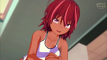 Uruka gets horny after swimming bokuben