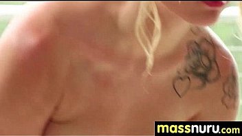 Slippery nuru massage for lucky dude 25