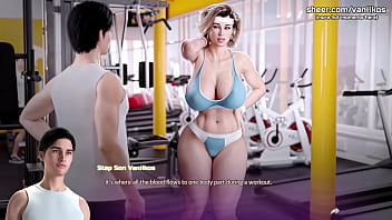Busty milf step mom with a big ass twerks for step son in public gym apocalust v0 09 taboo hentai game part #20