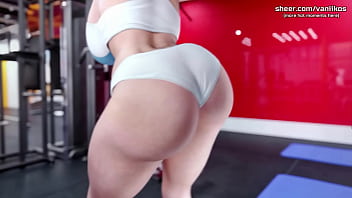 Busty milf step mom with a big ass twerks for step son in public gym apocalust v0 09 taboo hentai game part #20