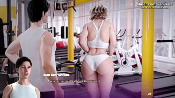 Busty milf step mom with a big ass twerks for step son in public gym apocalust v0 09 taboo hentai game part #20