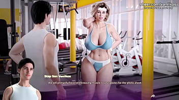 Busty milf step mom with a big ass twerks for step son in public gym apocalust v0 09 taboo hentai game part #20