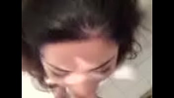 Girlfriend getting mouth fucked bath boyfriend