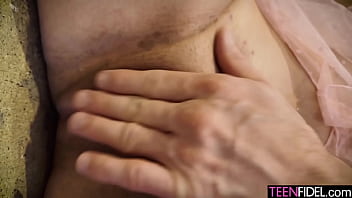 Hot babe fucked in her tight wet pussy from behind