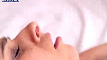 Kinky busty brunette teen girl masturbating