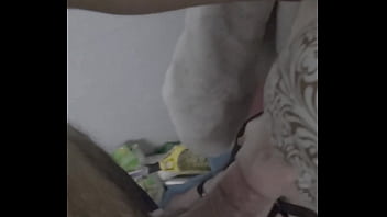 Handcuffed and made to gag on the cock