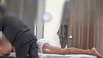 Thai sexy lady giving handjob