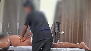 Thai sexy lady giving handjob