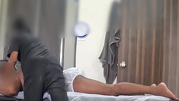 Thai sexy lady giving handjob