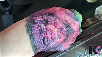 Slow mo fresh tattoo second skin peel