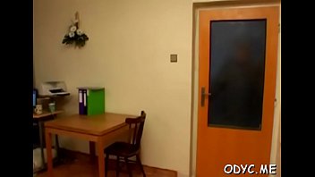 Fatty rides the pole hard