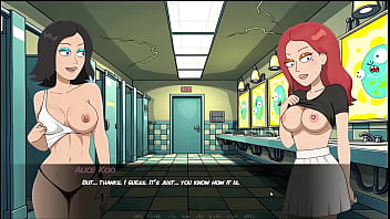 Portal porn demoniums parody hentai game ep 7 evil morty don't like wet tshirt stuff