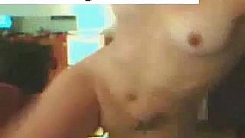 Cute girl playing with her holes on webcam