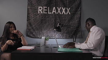 Naughty asian secretary polly pons takes her colleague’s up her ass