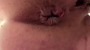 Asshole grape moving and pee above camera