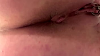 Asshole grape moving and pee above camera