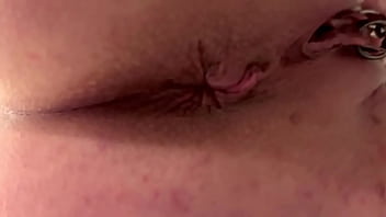 Asshole grape moving and pee above camera