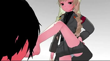 Licking feet of your captor anime femdom trample mmd