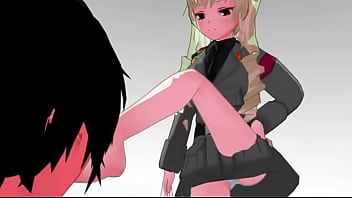 Licking feet of your captor anime femdom trample mmd