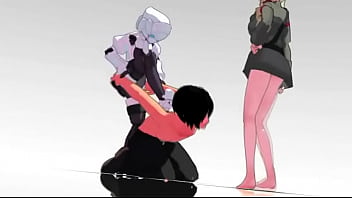 Licking feet of your captor anime femdom trample mmd