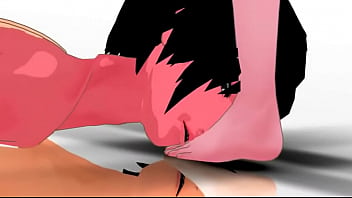 Licking feet of your captor anime femdom trample mmd