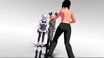 Licking feet of your captor anime femdom trample mmd