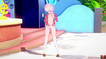 Girl visits the aquarium and gets way too wet