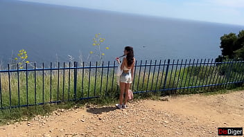 Public dick flashing girl help me to cum in mountains