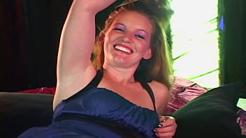 Glass pink redhead babe strokes and blows and takes a big facial