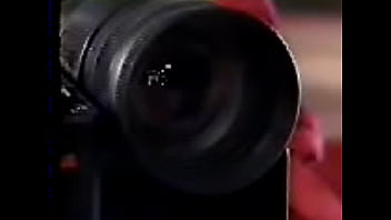 Unknown blonde masturbates on table