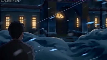 Hombrese folla a dos chicas