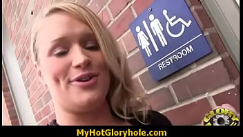 Interracial white lady confesses her sins at gloryhole 17